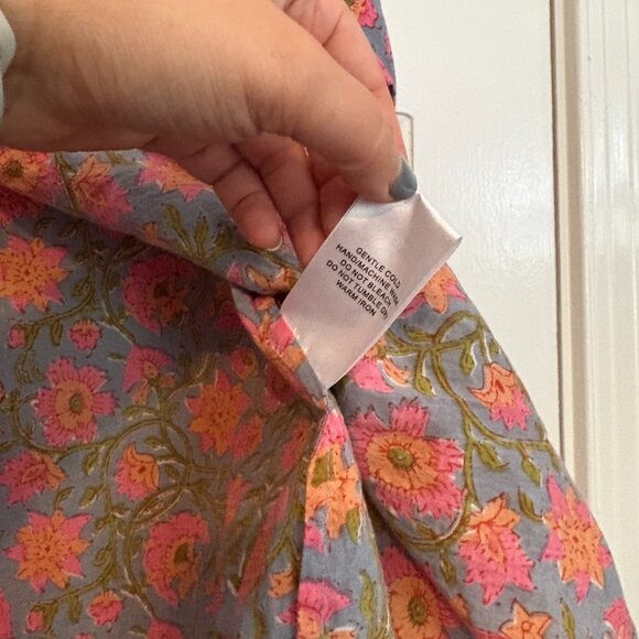 Charina Sarte Botanic Blouse Top Button-Down Ruffle - XS - Picture 5 of 8